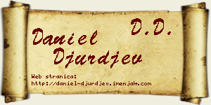 Daniel Đurđev vizit kartica